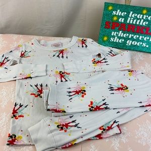 Hanna Anderson NWOT Girls Pajama Set Ballerinas Dancing Size US SZ 8 130cm